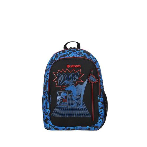 Mochila xtrem logan blue dino azul