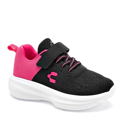 Charly tenis deportivo para niña negro fucsia cod 139661-D