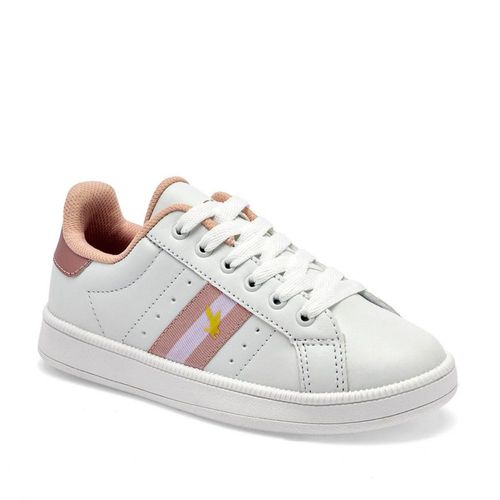 American Fire tenis escolar para niña blanco beige cod 141108-C