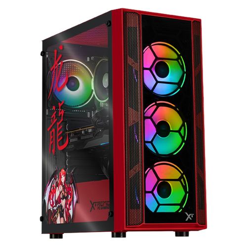 Xtreme pc gaming rx 9060 ryzen 7 32gb ssd 1tb scarlet dragon