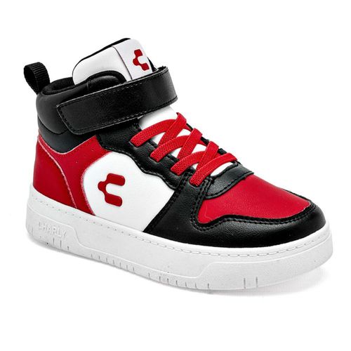 Charly tenis para niño  rojo negro blanco cod 139678-D