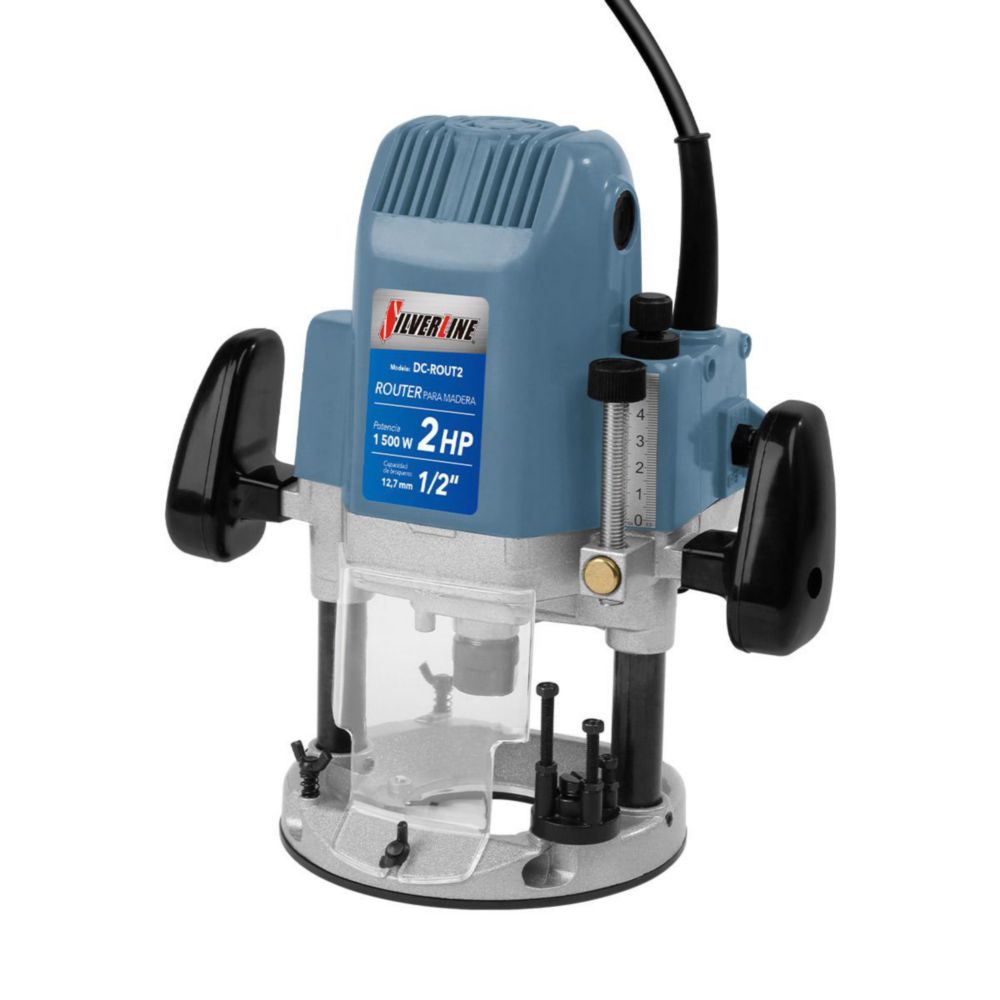 ROUTER SILVERLINE MOTOR 2HP 110V 23,000 COLOR AZUL