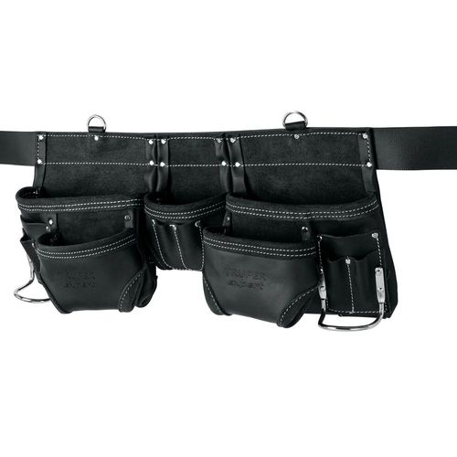 Porta herramientas de carnaza TRUPER 15 compartimentos POHE11CX negro