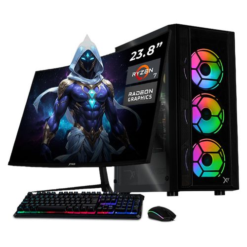 Xtreme pc radeon vega ryzen 7 16gb ssd 1tb monitor 23.8 bk