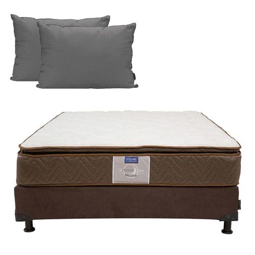 Colchón King Size Restonic Nautilus + Box + Almohada 2Pack CZD