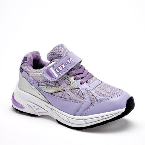 Lux-10 tenis para preescolar niña lila plata morado cod 140587-C
