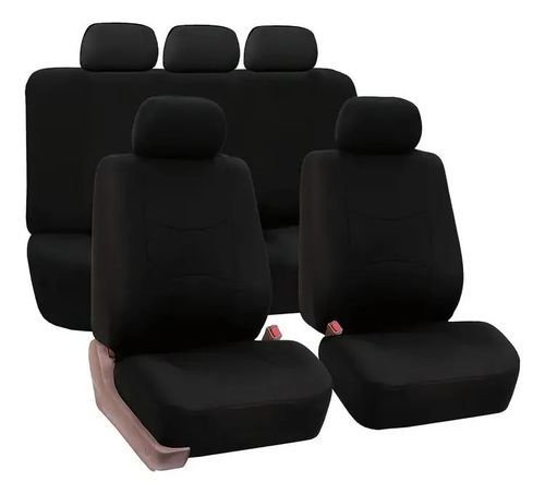 5 Plazas Cubreasientos Tela Mercedes Benz C 180 2015-2025 Negro