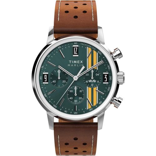 Reloj Timex Marlin para hombre con caja de 40 mm y correa marrón
