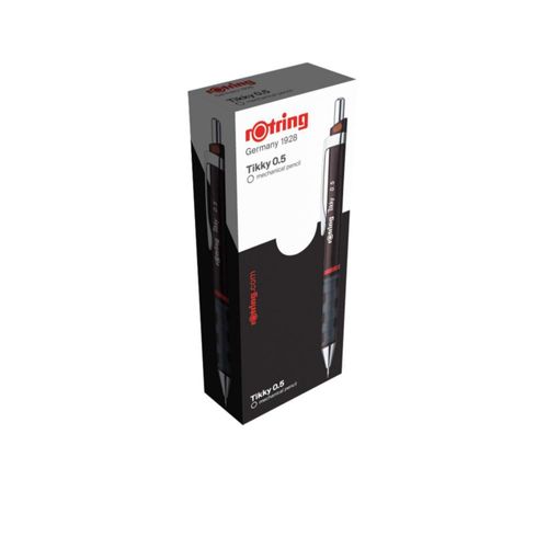 Lápices mecánicos RoTring Tikky HB 05 mm 12 unidades color burdeos