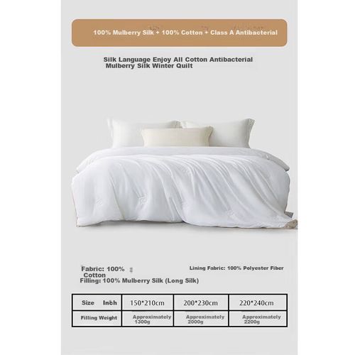 COBIJA MERCURY HOME TEXTILE 220X240 CM ALGODÓN SEDA DE MORERA