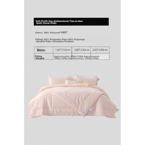 EDREDÓN MERCURY NGADALI 220X240 CM FIBRA ROSA