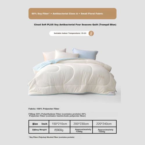 EDREDÓN MERCURY HOME TEXTILE FIBRA DE SOYA 150X210 CM