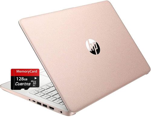 Laptop HP 17 de 16" Celeron N4120 8 RAM/256GB SSD Rosa Metálico