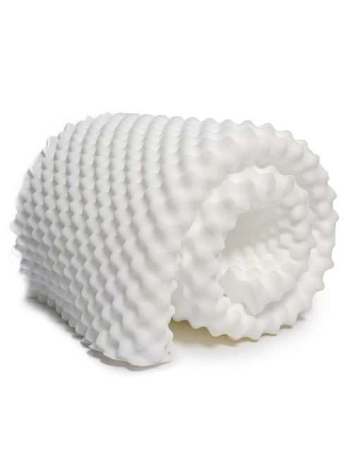 SILVER EDITION Colchoneta / Sobrecolchón Con Ondas / King Size Blanca