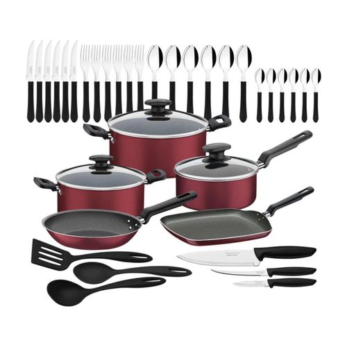 Batería de Cocina Tramontina Loreto 38 Piezas Roja 27899328