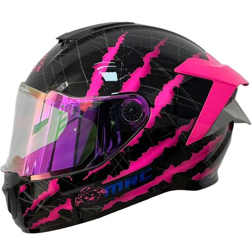 Casco Integral Scrape Rosa Talla Mediana