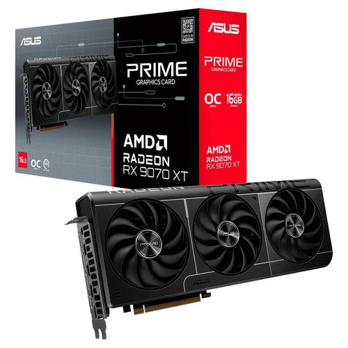 Tarjeta de video asus prime radeon rx 9070 xt oc 16gb gddr6