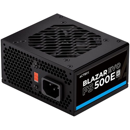 Fuente de poder acteck pc 500w blazar evo fs500e slim micro atx negro es-05002e