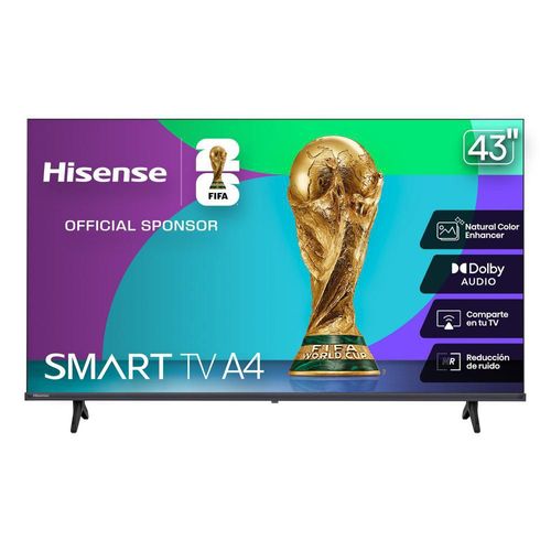 Pantalla UHD Hisense 43 Pulgadas 4K Smart 43A65NV