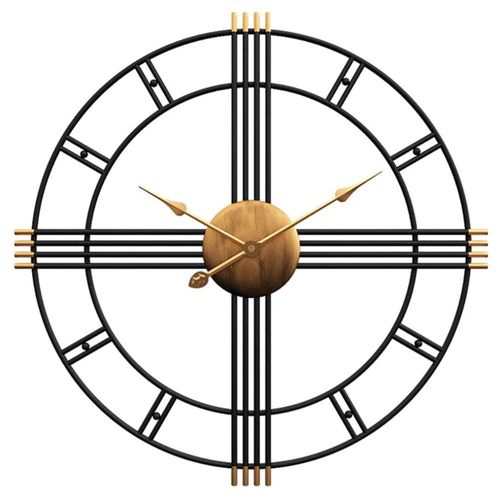 Reloj de Pared 50 cm metálico estilo nórdico silencioso