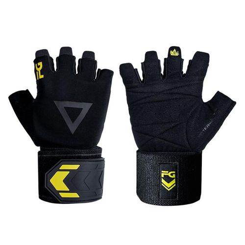GUANTES ENTRENAMIENTO FITTERGEAR SBR NEGRO CON MUÑEQUERA