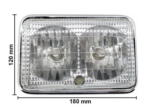 Faro Principal Completo Doble Foco Moto Italika Forza 125 Y Honda Cg125