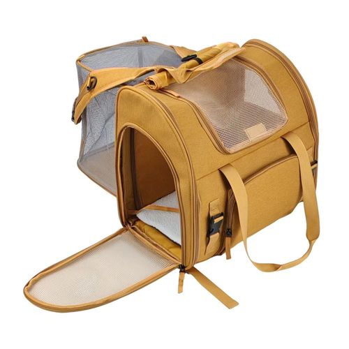 Mochila Plegable de Gran Capacidad con Espacio Ampliable para Gatos y Perros Pequeños - Bolso de Viaje Portátil para Mascotas.HOGAWAY
