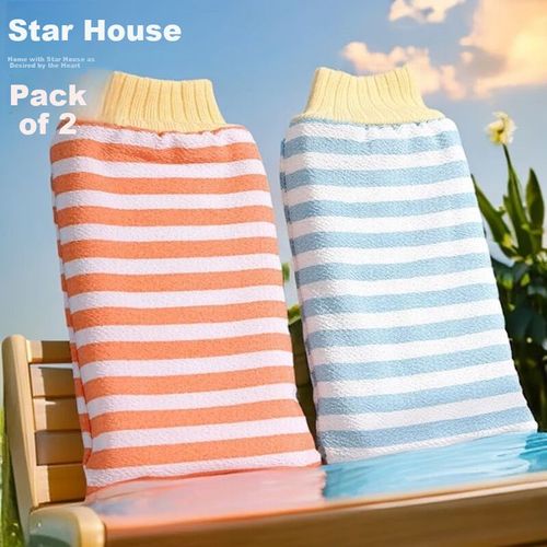 Toalla Exfoliante Star Square Nylon 2 Piezas