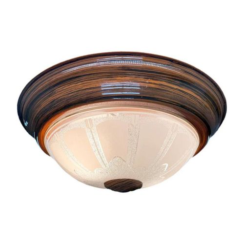 Lámpara De Techo Cityluz Plafón Clasico Madera