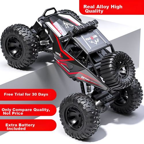 Coche de Control Remoto todoterreno JJR/C 4x4 Negro