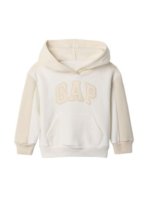 Sudadera GAP Novelty con el logotipo de color blanco roto para bebés Talla 2