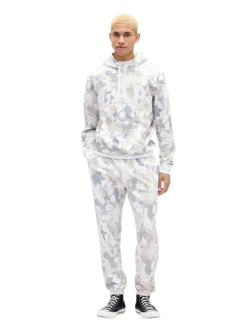 Forro polar con el logotipo de Joggers GAP para hombre color gris camuflaje  Talla XS