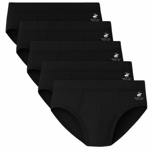 Calzoncillos Beverly Hills Polo Club de talle bajo para hombre paquete de 5 color negro Talla XXL