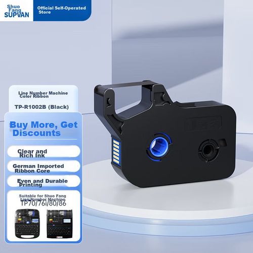 Cinta para numeradora Supvan TP-R1002B 100m negra