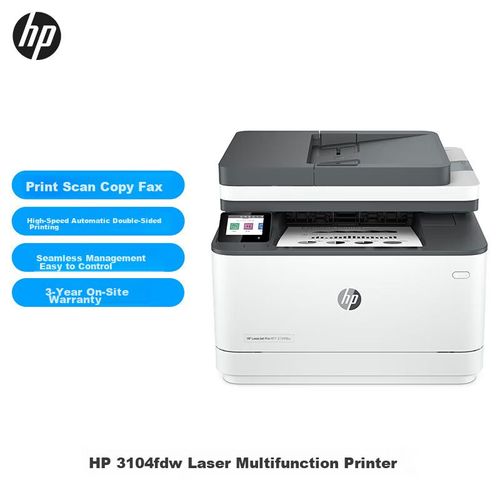 Impresora Láser HP LaserJet Pro MFP 3104fdw Multifuncional Blanco y Negro