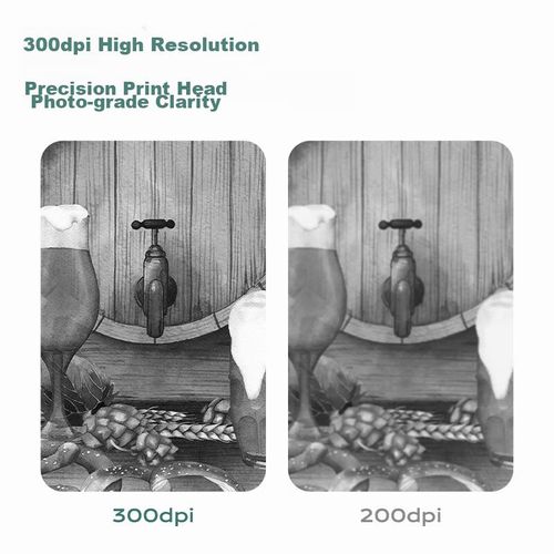 Impresora térmica portátil Deli GE221 2 pulgadas azul