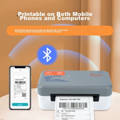 Impresora de etiquetas Yinmai IP80BT térmica Bluetooth compacta
