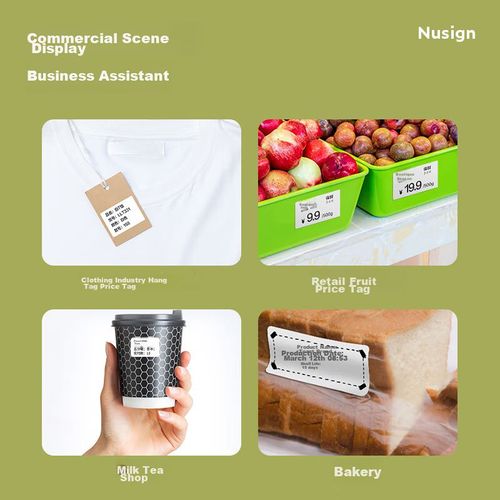 Impresora de etiquetas deli Q5 térmica Bluetooth blanca portátil