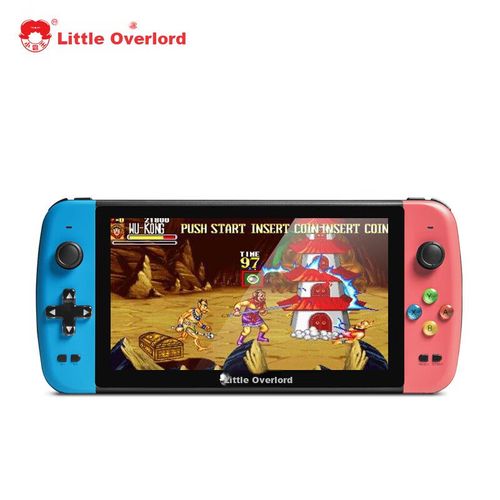 Consola Little Overlord Q900 64GB Retro 7" Roja y Azul