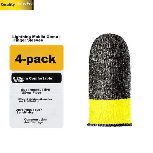 Accesorio gaming KOVOL Delta Action fundas dedos fibra plateada resistente sudor