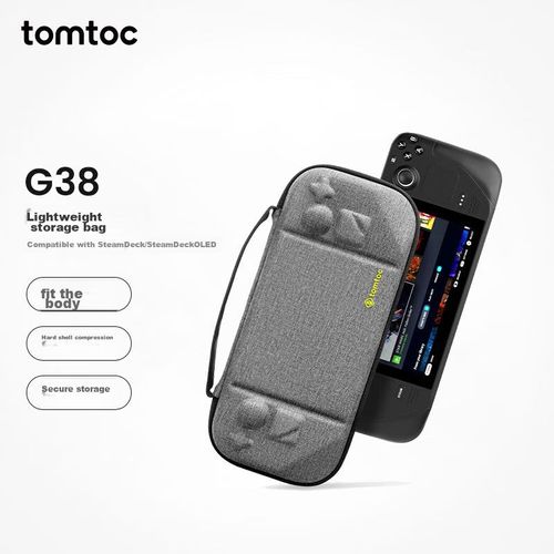 Estuche Tomtoc Fancy para Steam Deck rígido gris