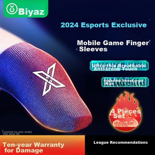 Dedales BIAZE YX73 Gaming 4 piezas Antisudor Pantalla Táctil