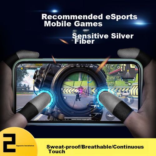 Dedos para gaming Masentek Fibra de Plata Antideslizantes Transpirables