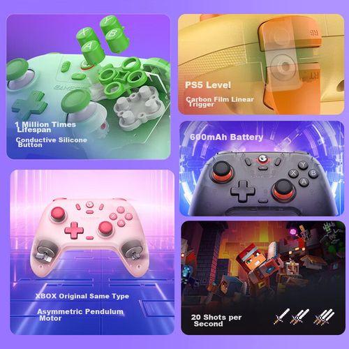 Control GAMESIR X Edición Colorida Bluetooth Negro