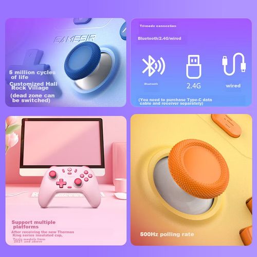 Control GAMESIR GAMESIR X Star Bluetooth Multiplataforma Negro