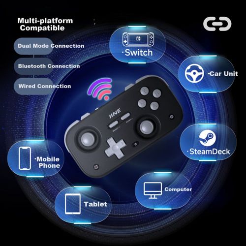 Controlador Liangzhi Switch2 Bluetooth Turbo Negro Gris