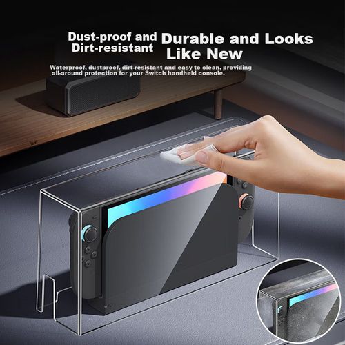 Cubierta Jemdo Nintendo Switch OLED Transparente Antipolvo