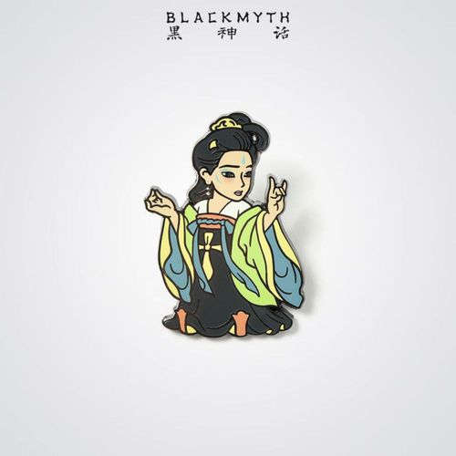 Broche metálico Heishenhua Guokongyingshen magnético para refrigerador Festival Medio Otoño