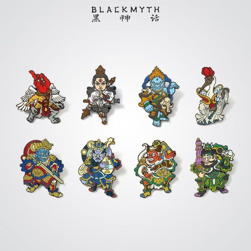 Pin metálico magnético Heishenhua Guokongyingshen Tu Hexianren regalo