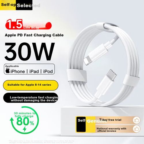Cable KOVOL Tipo C a Lightning 1.5 m Carga Rápida PD 30W/45W